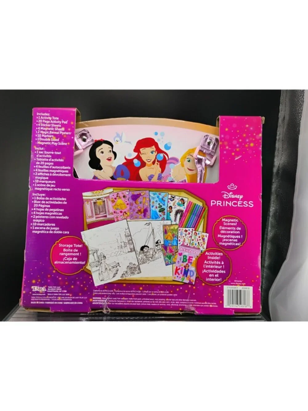 Disney Princess Activity Tote Set With Pad Stickers & Markers